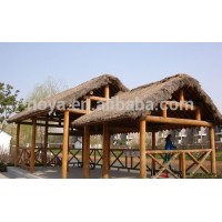 HDPE Artifical synthetic plastic thatch brown