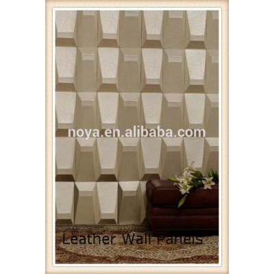 Acoustic leather wall panels